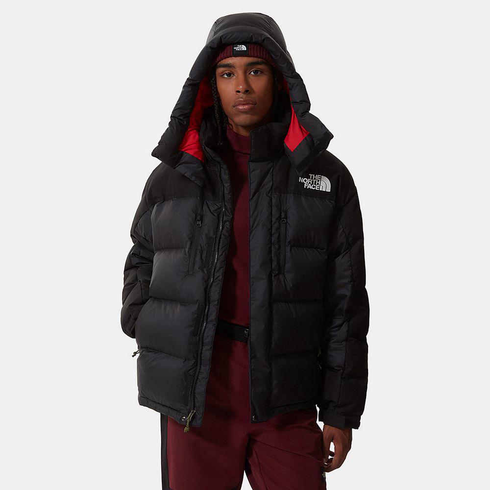 The North Face Search & Rescue Himalayan Parka Ανδρικα Puffer Μπουφαν - Μαυρα / Κοκκινα (XVHG19437)